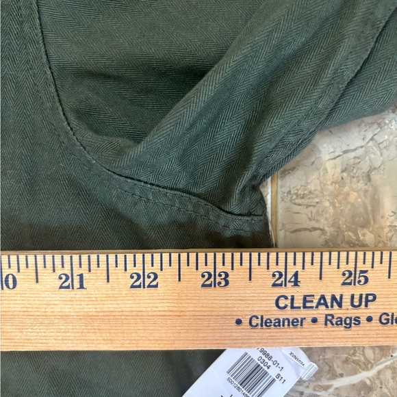 NWT Old Navy Utility Shirt Jacket Women’s Large Tall – Olive Green 100% Cotton - Picture 9 of 10